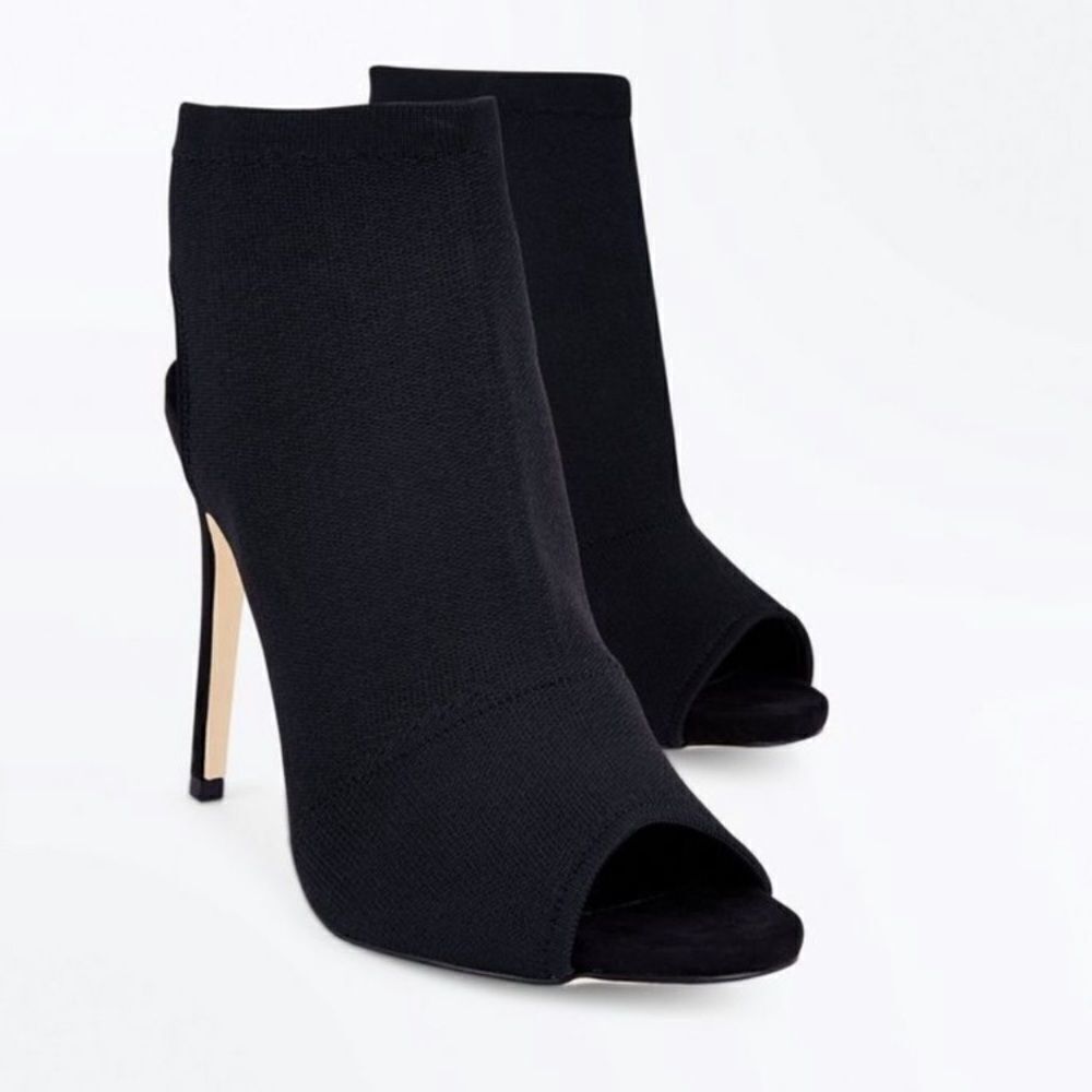 TopShop | Sock Stiletto Peep Toe